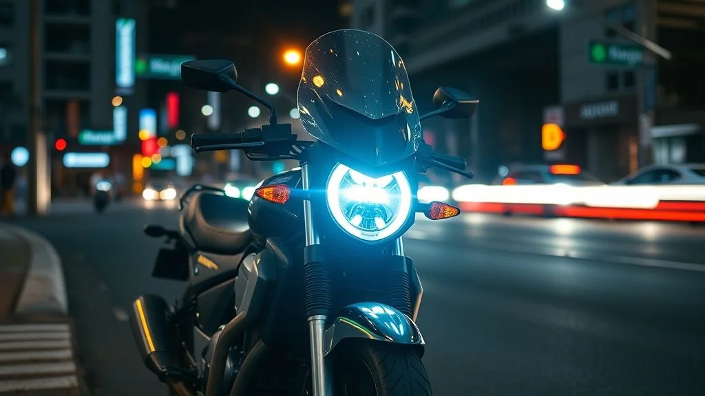 Valor para trocar farol de moto por LED legalizado